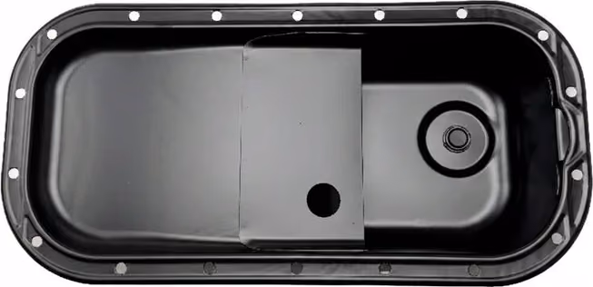 The oil pan seen from the inside.