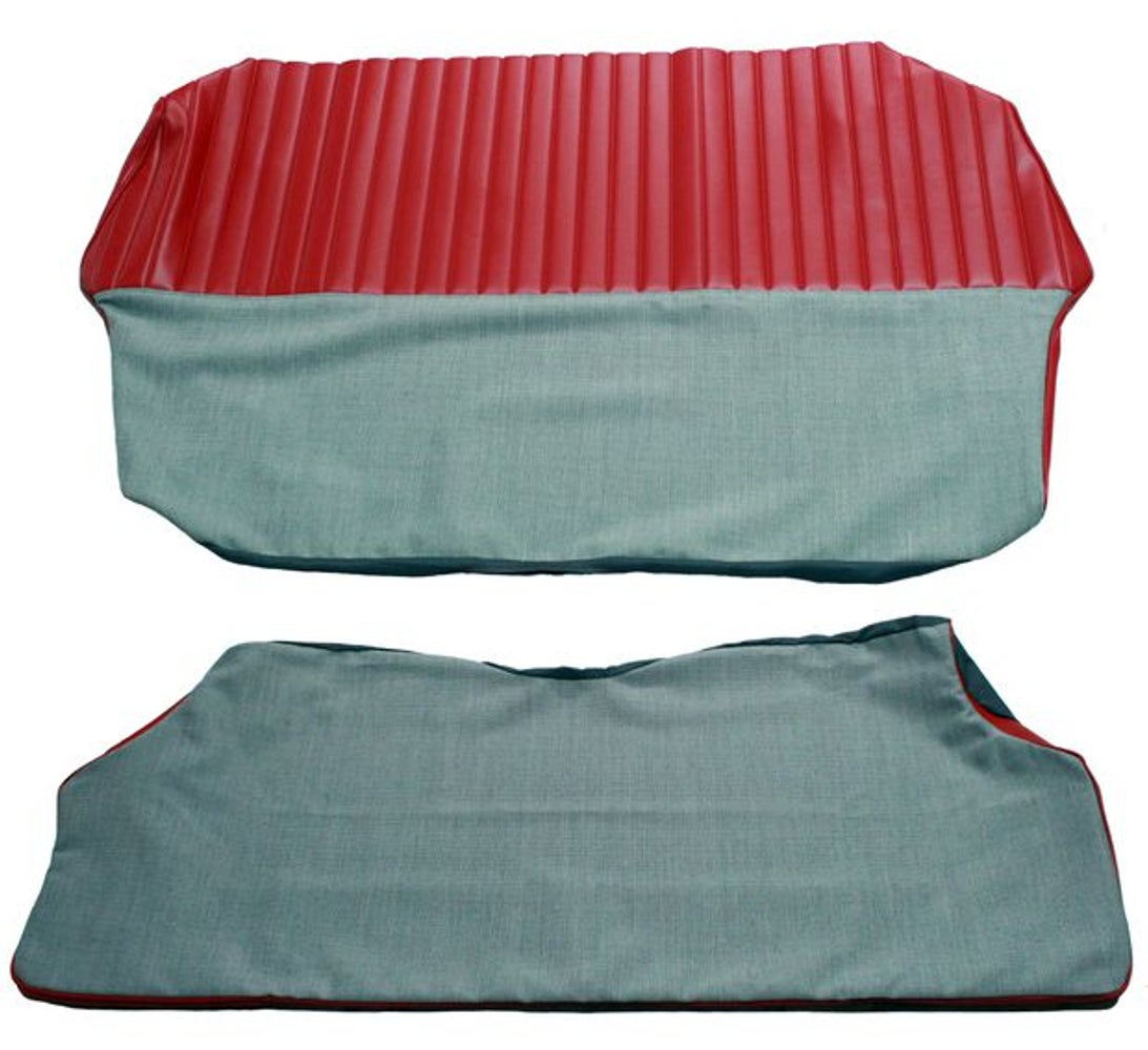 Upholstery Rear seat for Volvo 544A 1958-60 red/gray Option 1