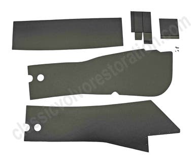 Cardboard Luggage Set for Volvo 1800E (5 parts)