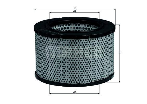 Mahle Air Filter Element Volvo 1800 1970–1973