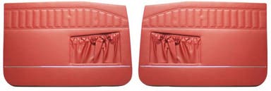 Front door panels for Volvo Amazon 4d, Amazon Kombi 1969 red