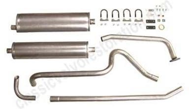 Exhaust system for Volvo PV, B18