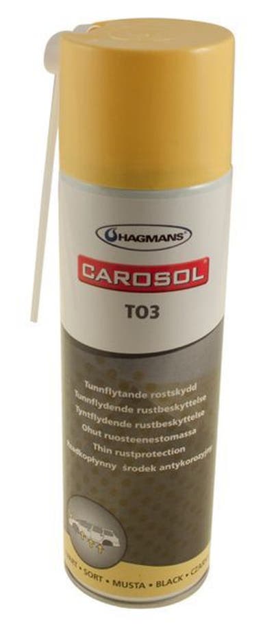 Rust protection spray thin black TO3 500ml