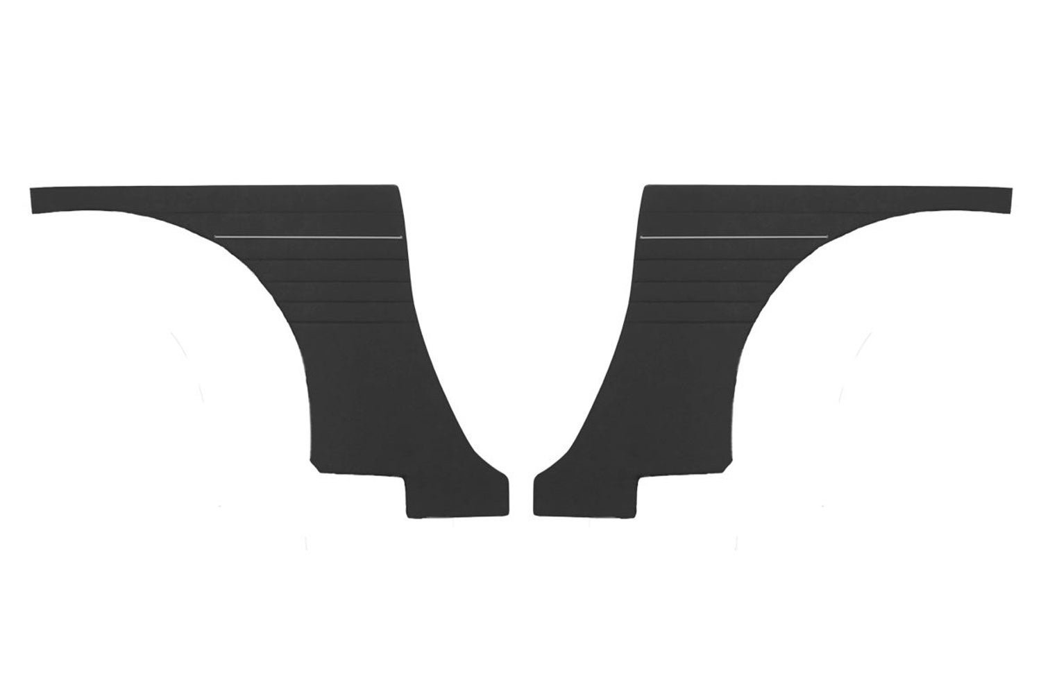 Panels Rear side for Volvo 1800S, 1800E 1964-71 black