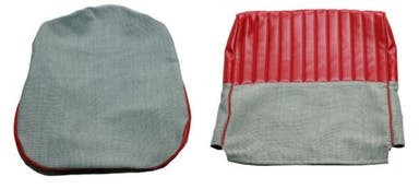 Upholstery Front seat for Volvo PV544A 1958-60 red/gray