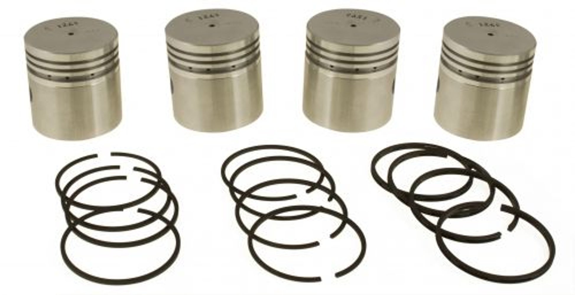 Piston set with rings B4B standard for Volvo PV444, Duett