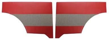 Panels Rear side for Volvo Duett 1958-62 red/gray