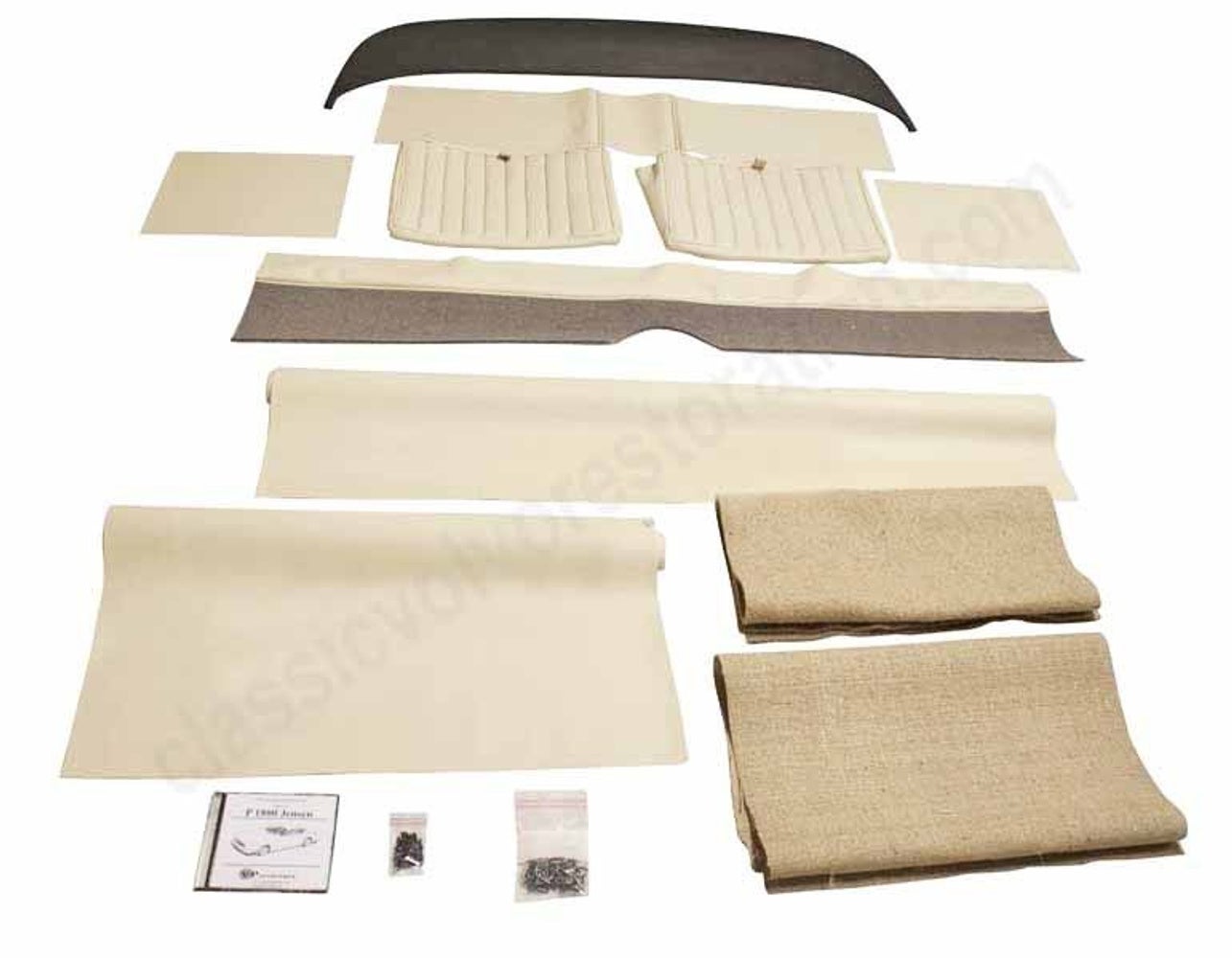 Upholstery Rear seat set for Volvo 1800 1961-62 white