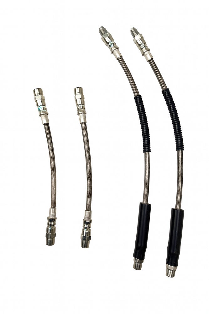 Brake hose set for Volvo 850, S70, V70, C70, 2WD -16", metal braided