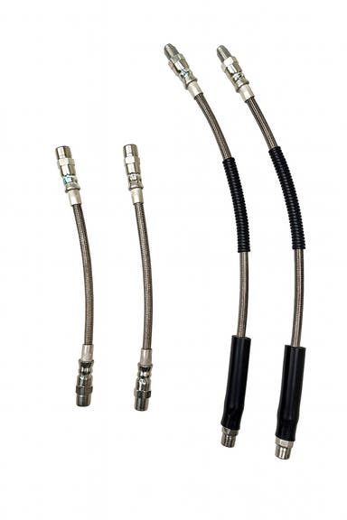 Brake hose set for Volvo 850, S70, V70, C70, 2WD -16", metal braided