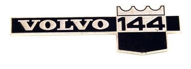 Emblem "144 B20A" fender for Volvo 144 1971-72