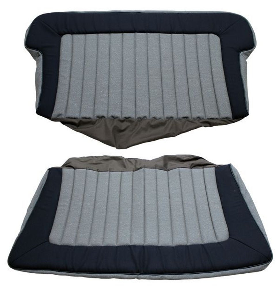 Upholstery Rear seat for Volvo PV444KS 1956-57 gray/blue