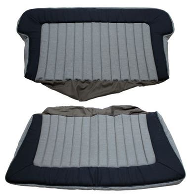 Upholstery Rear seat for Volvo PV444KS 1956-57 gray/blue