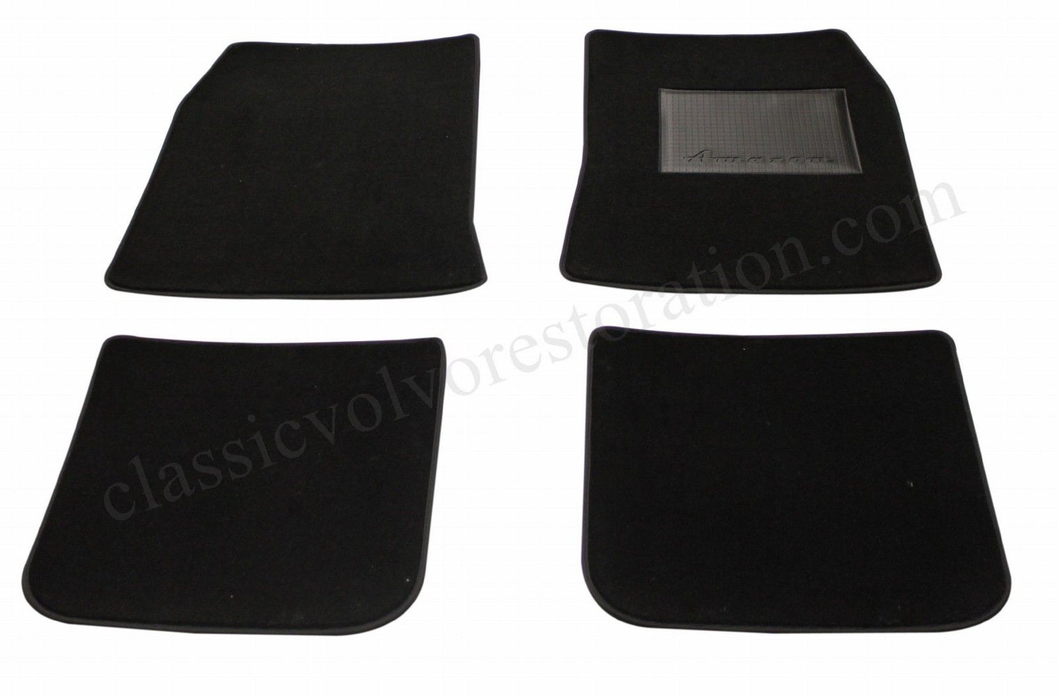 Carpet set Accessories for Volvo Amazon 1962-70, black textile (right-hand drive) — bild 1 av 2