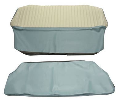 Upholstery Rear seat for Volvo PV544A 1958-60 US blue/beige Alt. 2