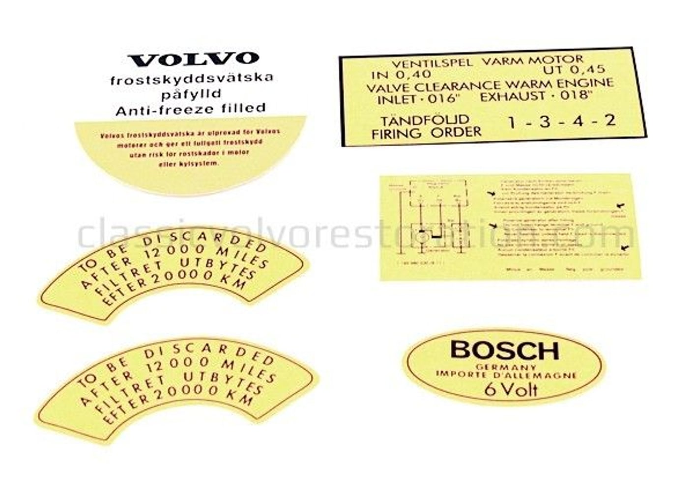 Decal set for Volvo B16B