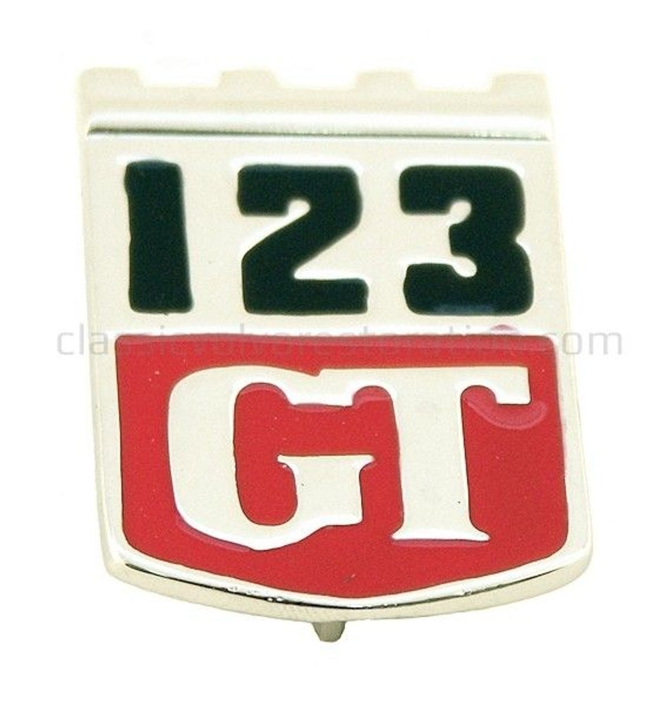 Emblem "123 GT" for Volvo Amazon screen