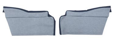Panels Rear side lower for Volvo PV444KS-LS 1956-57, gray/blue