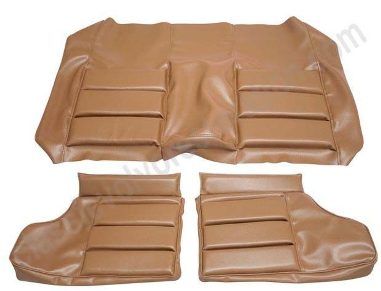 Rear seat upholstery for Volvo 1800E, 1800ES 1972 gold metallic