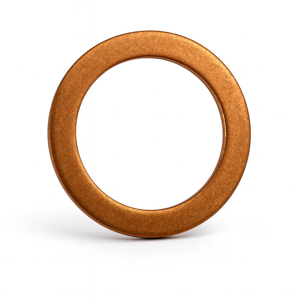 Copper washer 13.3x18.7x1.25 mm for Volvo PV444, PV544, Duett, Amazon, Amazon Kombi — bild 2 av 2