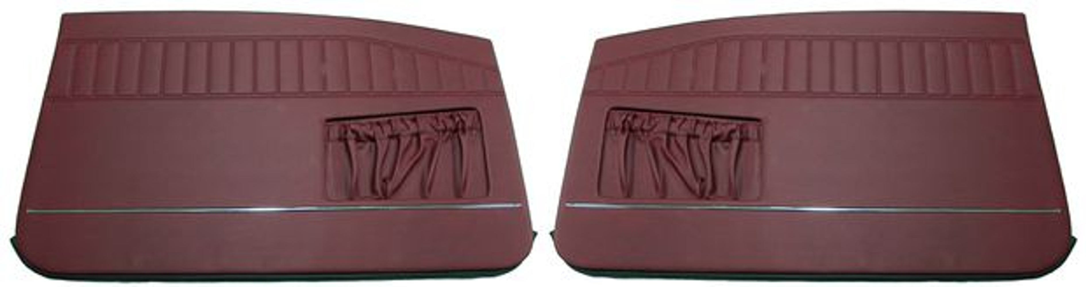 Door panels for Volvo Amazon 2d 1967-68 red — bild 2 av 2