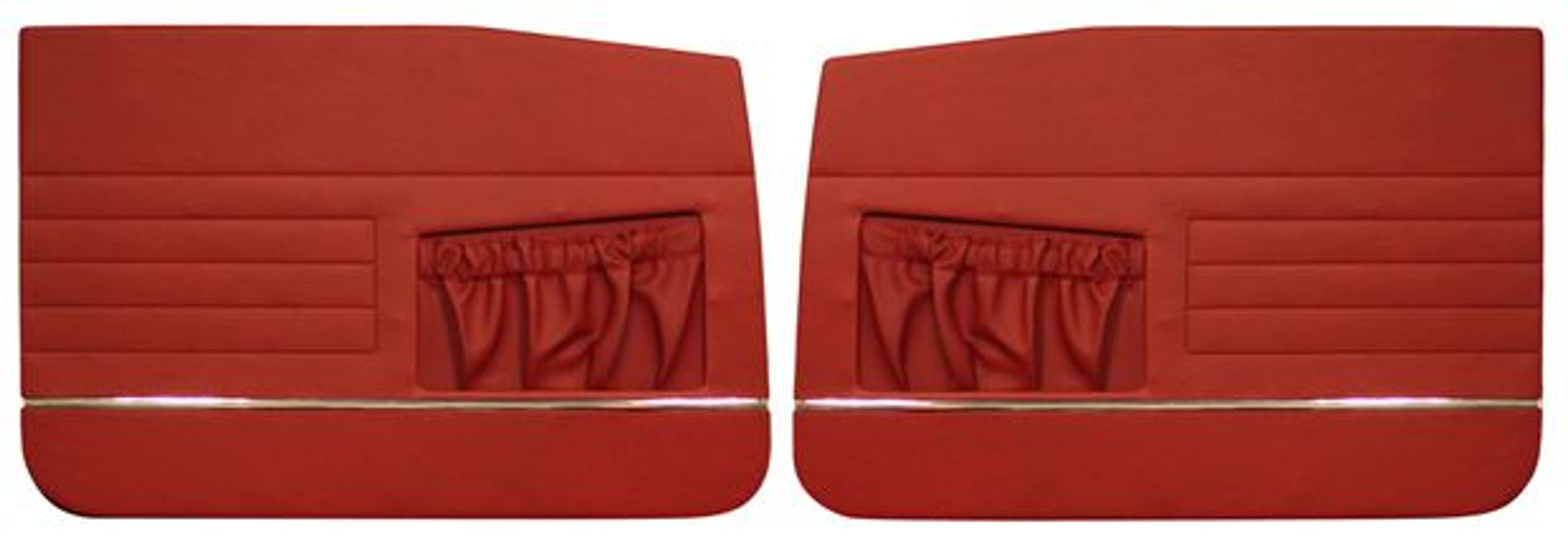 Front door panels for Volvo Amazon 4d, Amazon Kombi 1963-64 red — bild 2 av 2