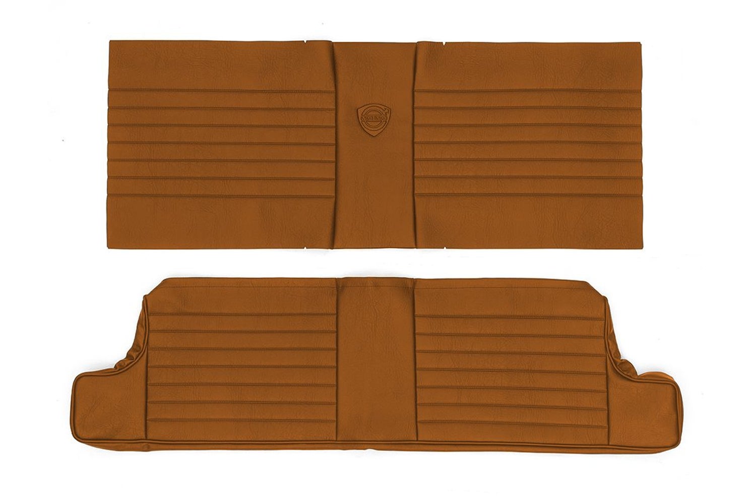 Upholstery Rear seat for Volvo 1800S, 1964-69, brown — bild 1 av 2