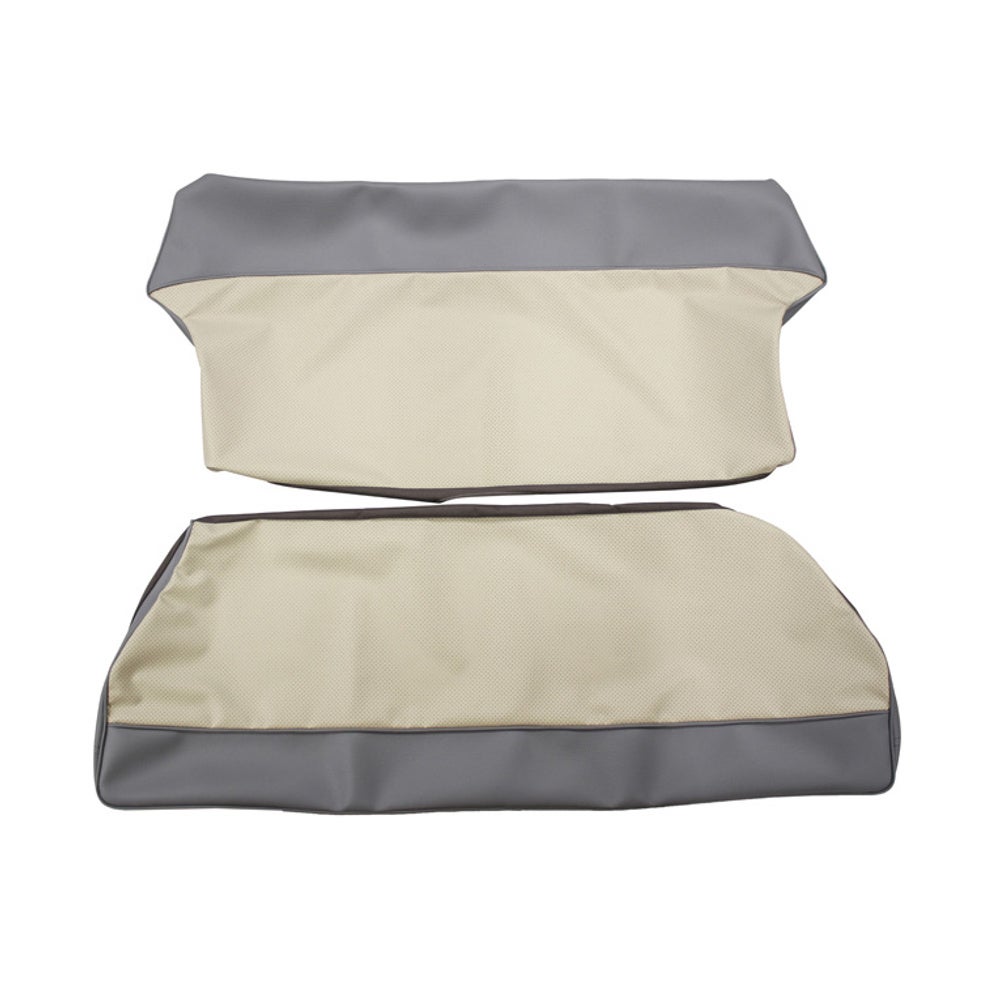 Rear seat upholstery for Volvo PV544 1962 Export blue/beige — bild 2 av 2