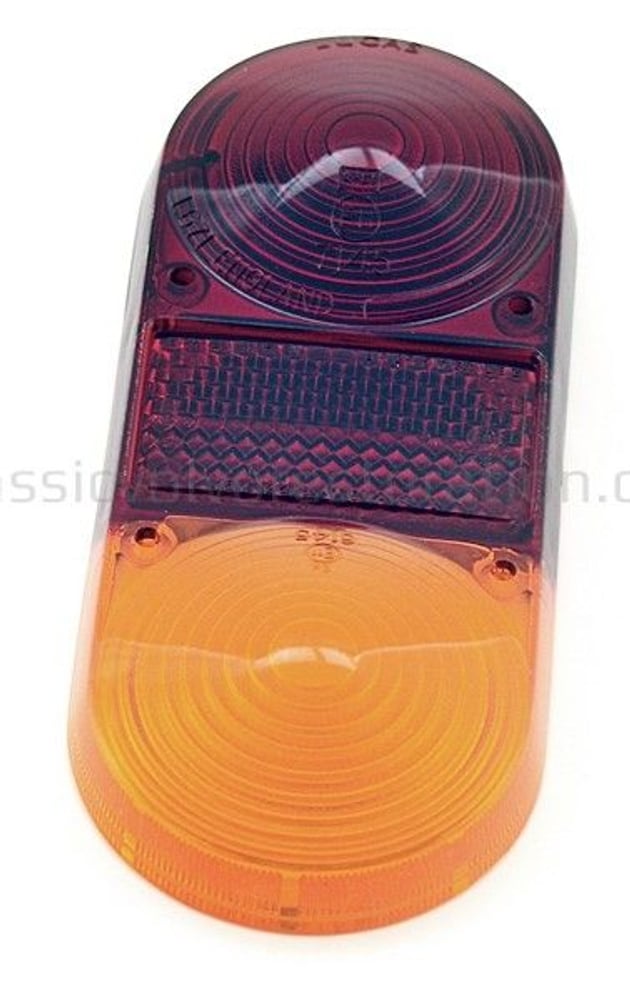 Taillight glass for Volvo 1800 yellow/red