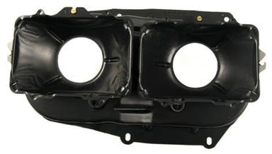 Headlight housing USA rectangular for Volvo 240, 260, 262, 240 1981-93, left