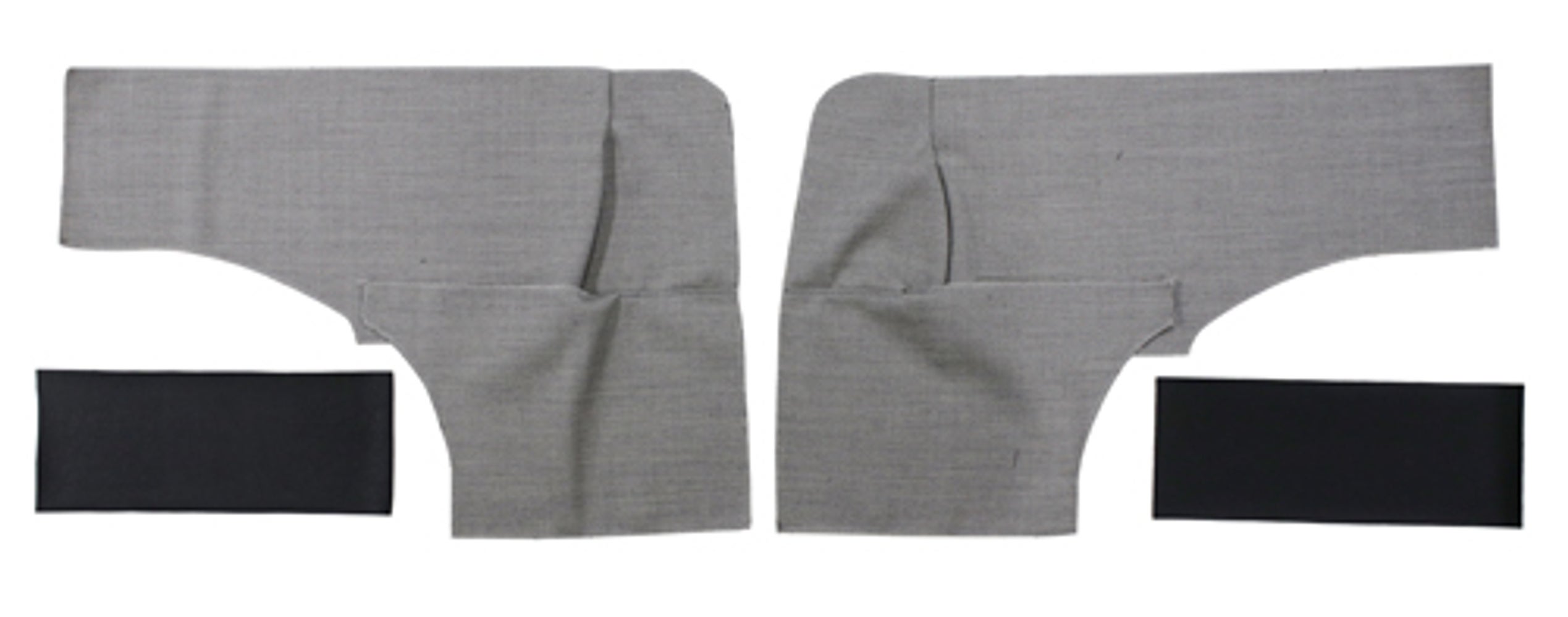 Rear side upholstery for Volvo PV544A 1958-60 Favorit gray-black