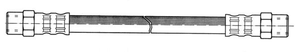Front brake hose for Volvo 240, 245, 260, 262, 265, 740, 760, 780, 940, 960, S90, V90, V90 1979-99 — bild 2 av 2