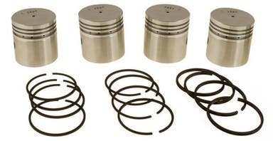 Piston kit with rings for Volvo B4B, 0.040"