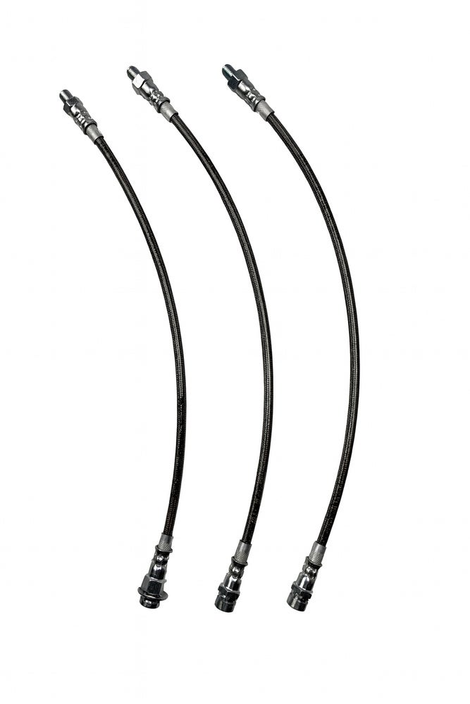 Brake hose set for Volvo Amazon B16, B18-, metal braided — bild 2 av 2