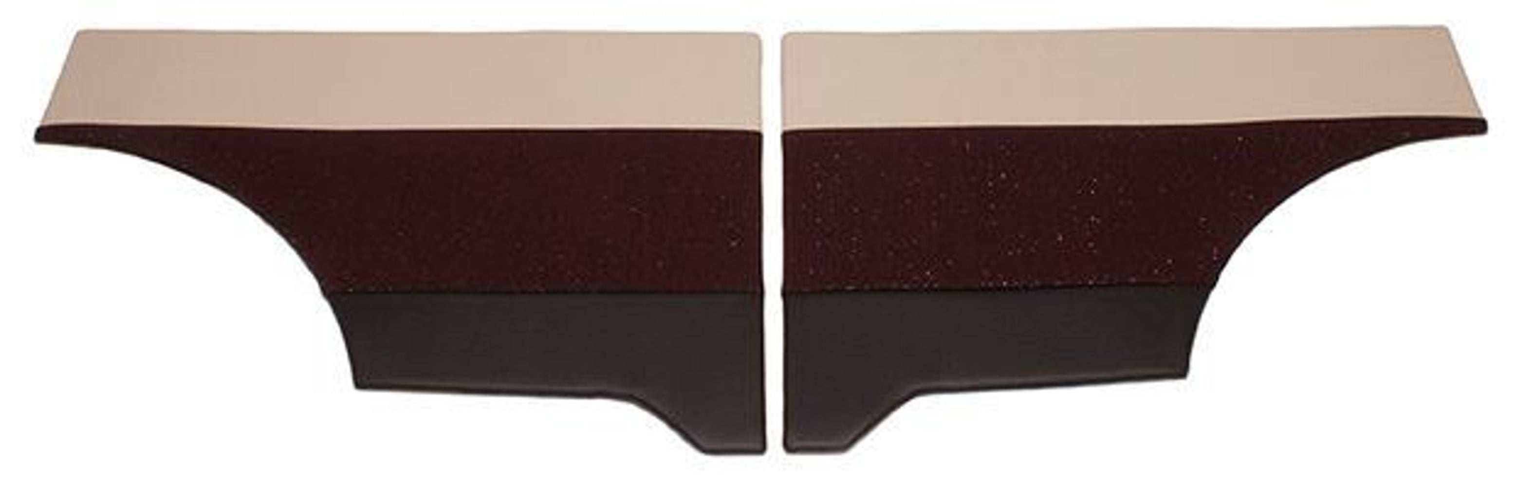 Panels rear side for Volvo Duett 1958-60 red/beige/black