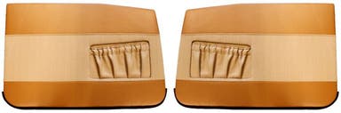 Front door panels for Volvo Amazon 4d, 1960-61, brown