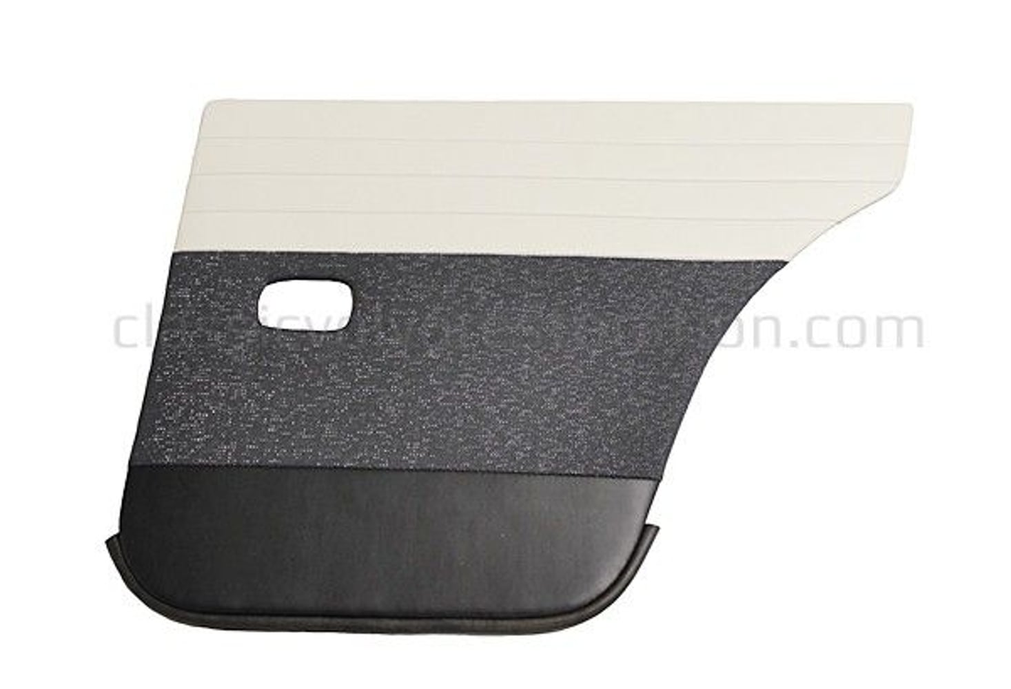 Rear door panels for Volvo Amazon 4d 1957-58, blue/silver — bild 2 av 2