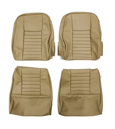 Front seat upholstery for Volvo 1800, 1800E, 1800ES beige/brown