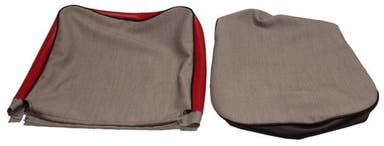 Upholstery Front seat for Volvo Duett 445 1958-60 red/black