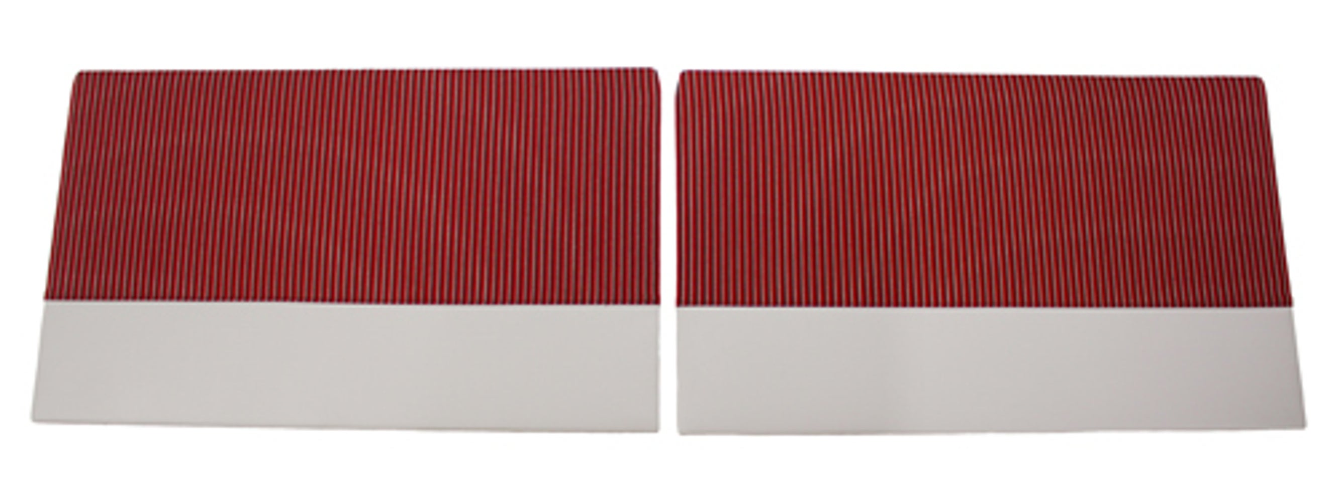 Door panels for Volvo Duett, 1956-57 red/gray