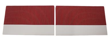 Door panels for Volvo Duett, 1956-57 red/gray