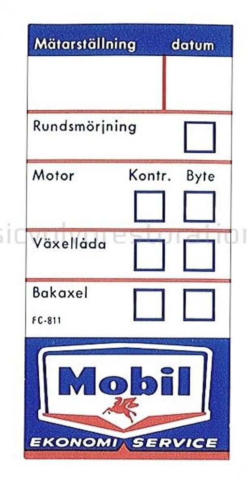 Decal service sticker Mobile — bild 2 av 2