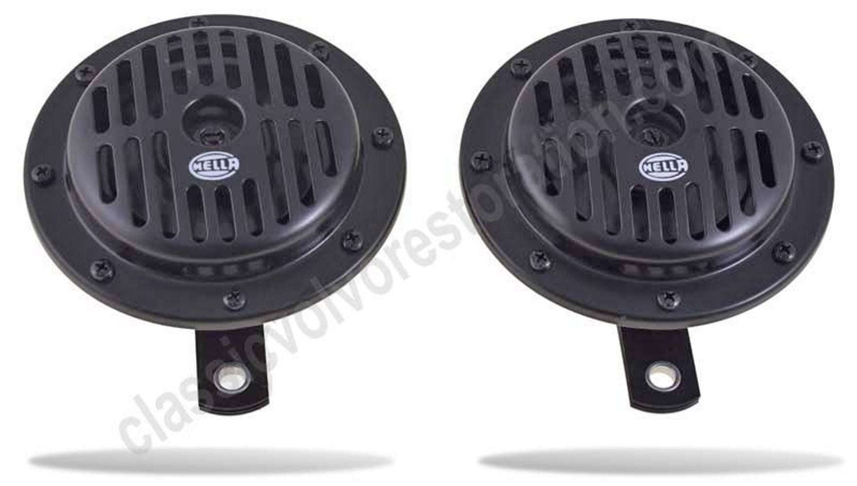 Signal horn 12V Hella black for Volvo PV544, Duett