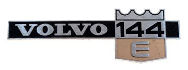Emblem "Volvo 144E" fender for Volvo 144