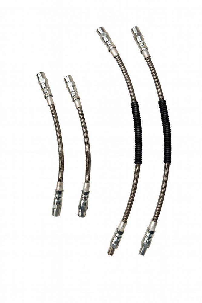 Brake hose set for Volvo 850, S70, V70, C70, 2WD -15", metal braided