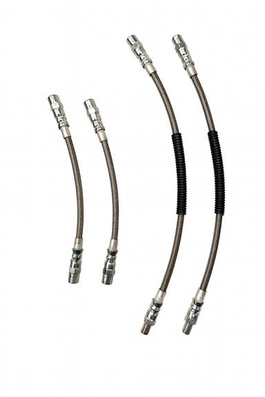 Brake hose set for Volvo 850, S70, V70, C70, 2WD -15", metal braided