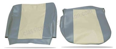 Upholstery Front seat for Volvo PV544 1961-62 US blue/beige