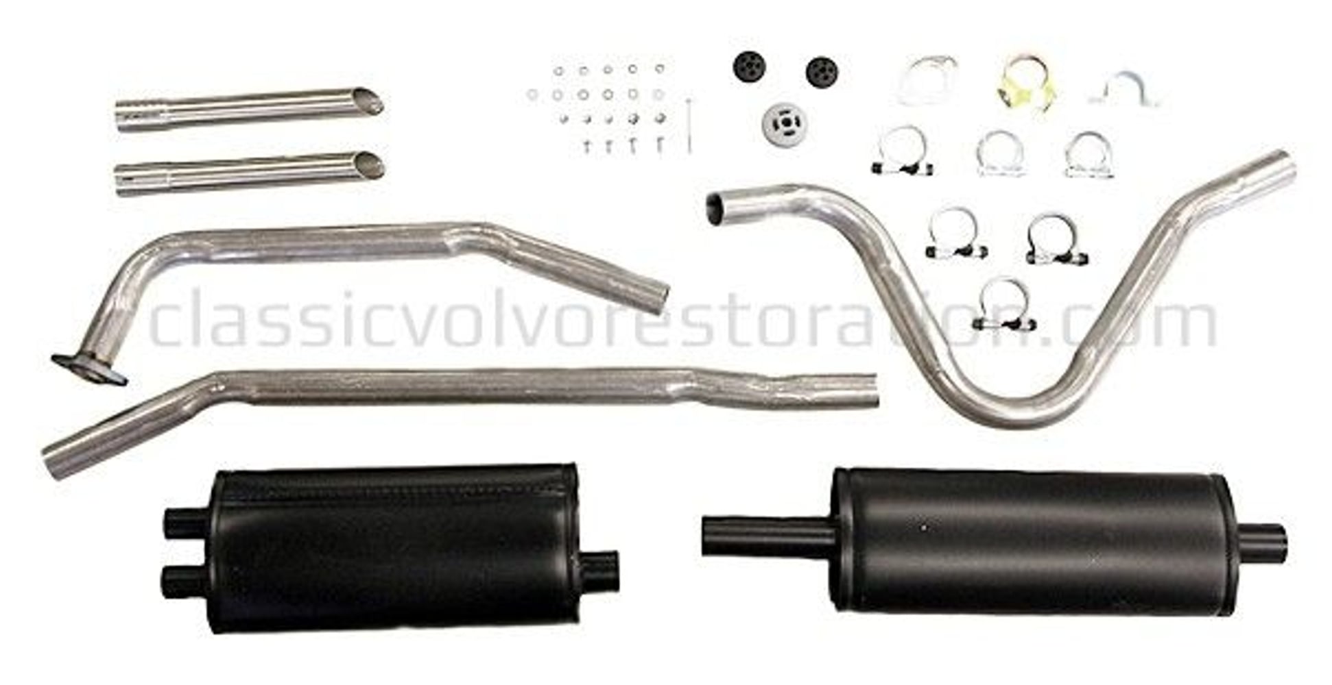 Exhaust system single pipe for Volvo 1800, 1961-65