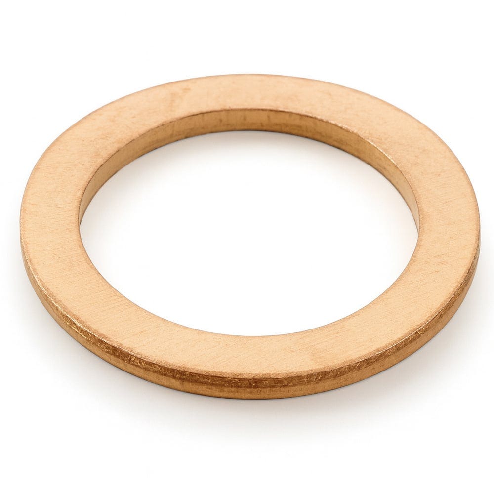Copper washer 16.2x21.6x1.4 mm for Volvo PV444, PV544, Duett, Amazon, Amazon Kombi, 1800 — bild 2 av 2