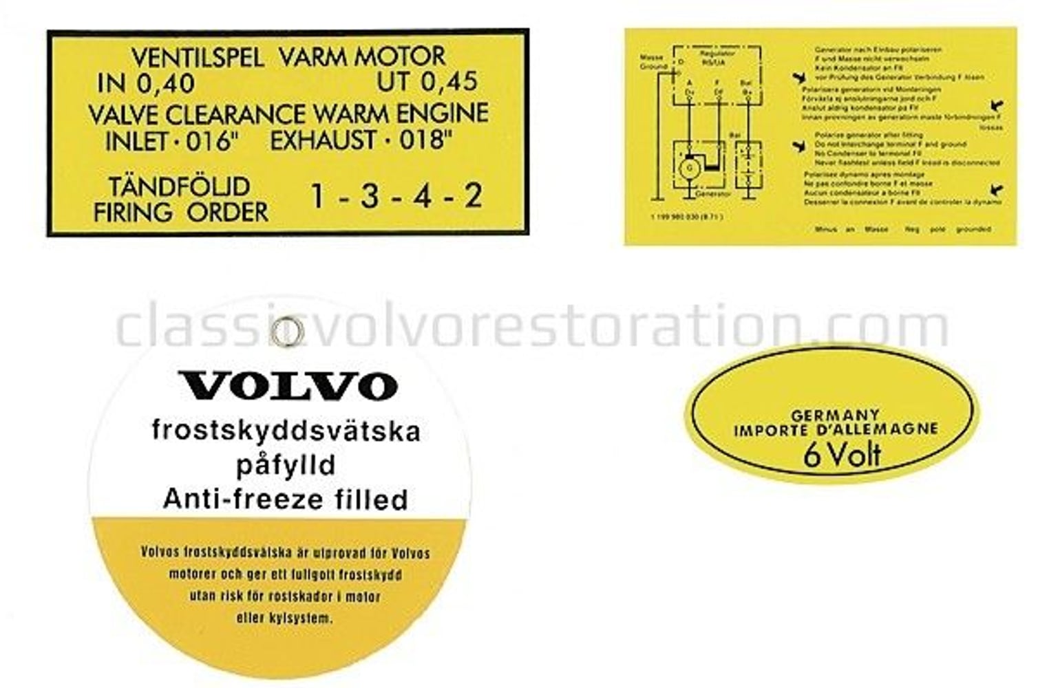 Decal set for Volvo B16A — bild 2 av 2